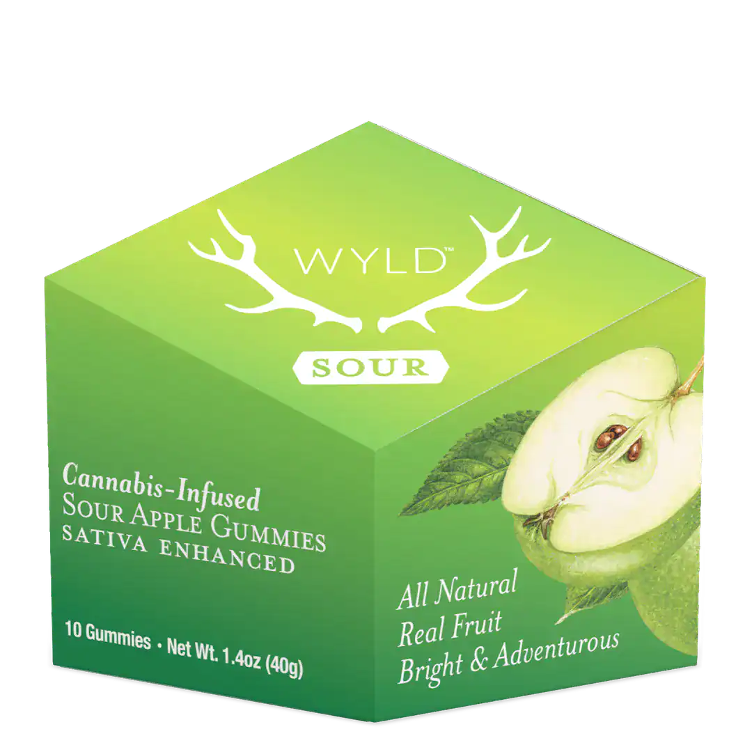 WYLD Sour Apple Gummies