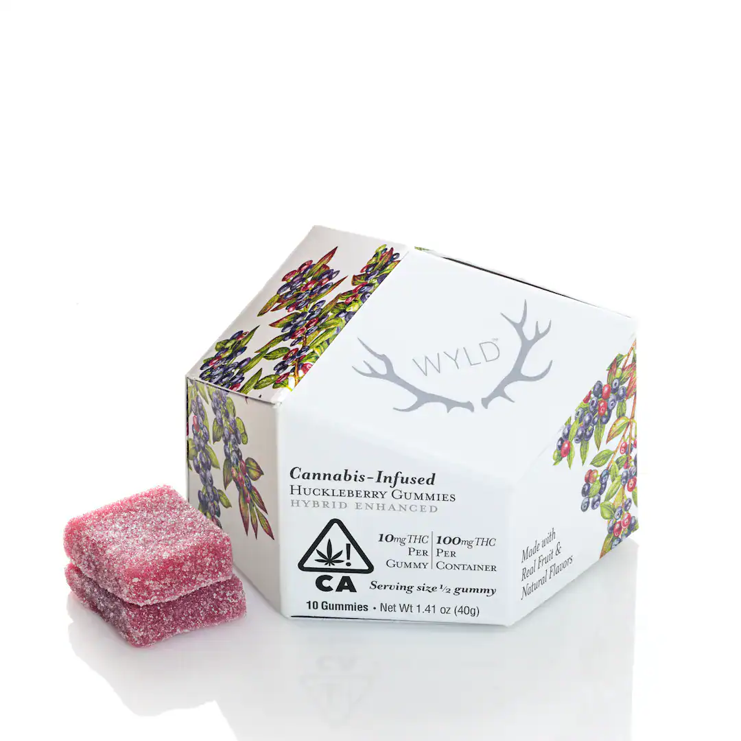 WYLD Huckleberry Hybrid Enhanced Gummies – Balanced